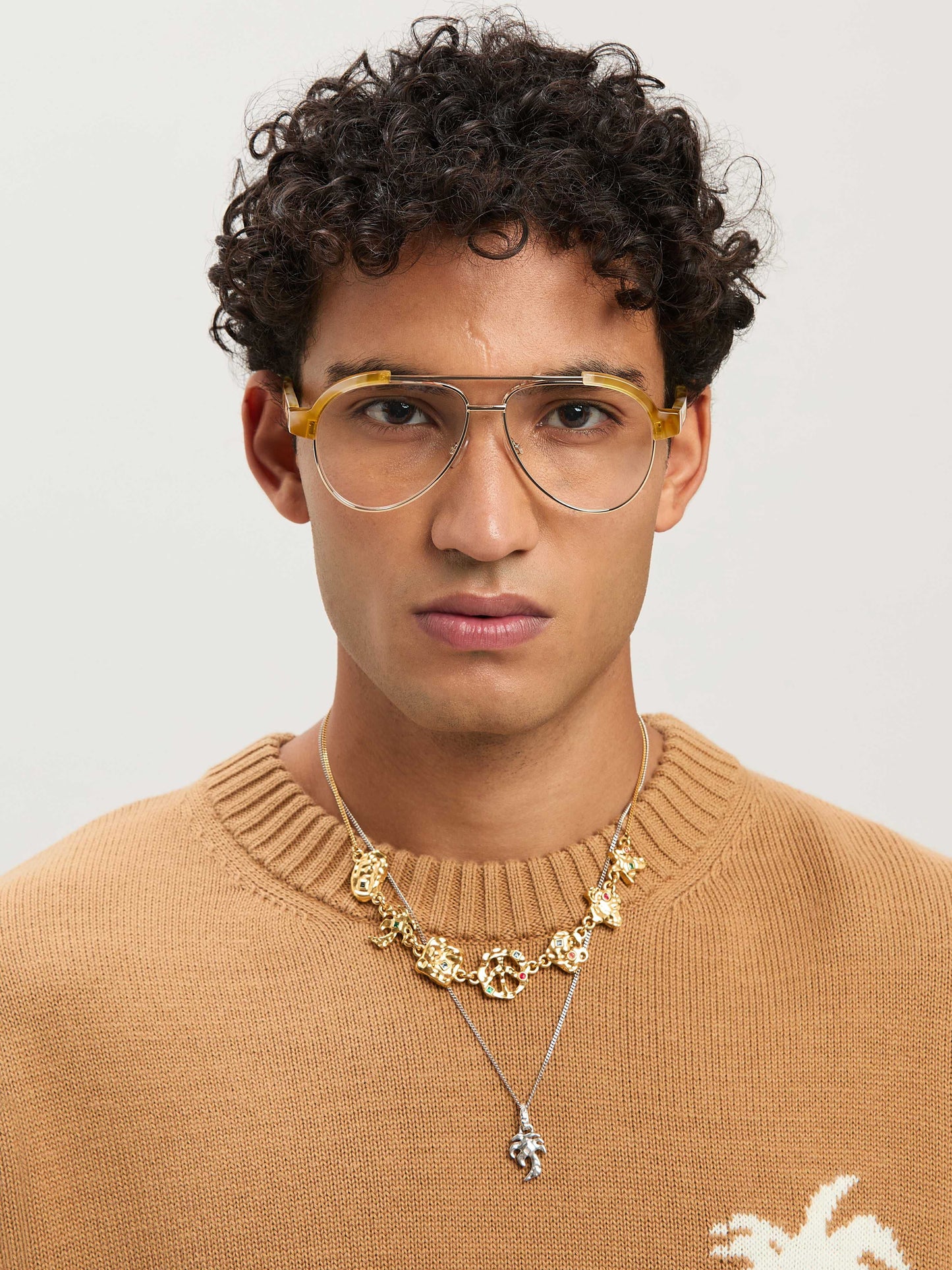 Palm Angels PERJ018S25PLA0012400 55mm New Eyeglasses