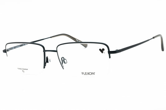 Flexon FLEXON H6073-414 eyeglasses in satin navy frame with clear demo lenses
