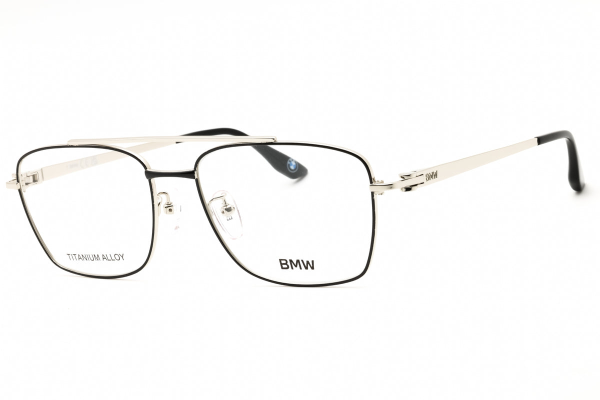BMW BW5102-H-001 shiny black Rectangular Eyeglasses 56mm