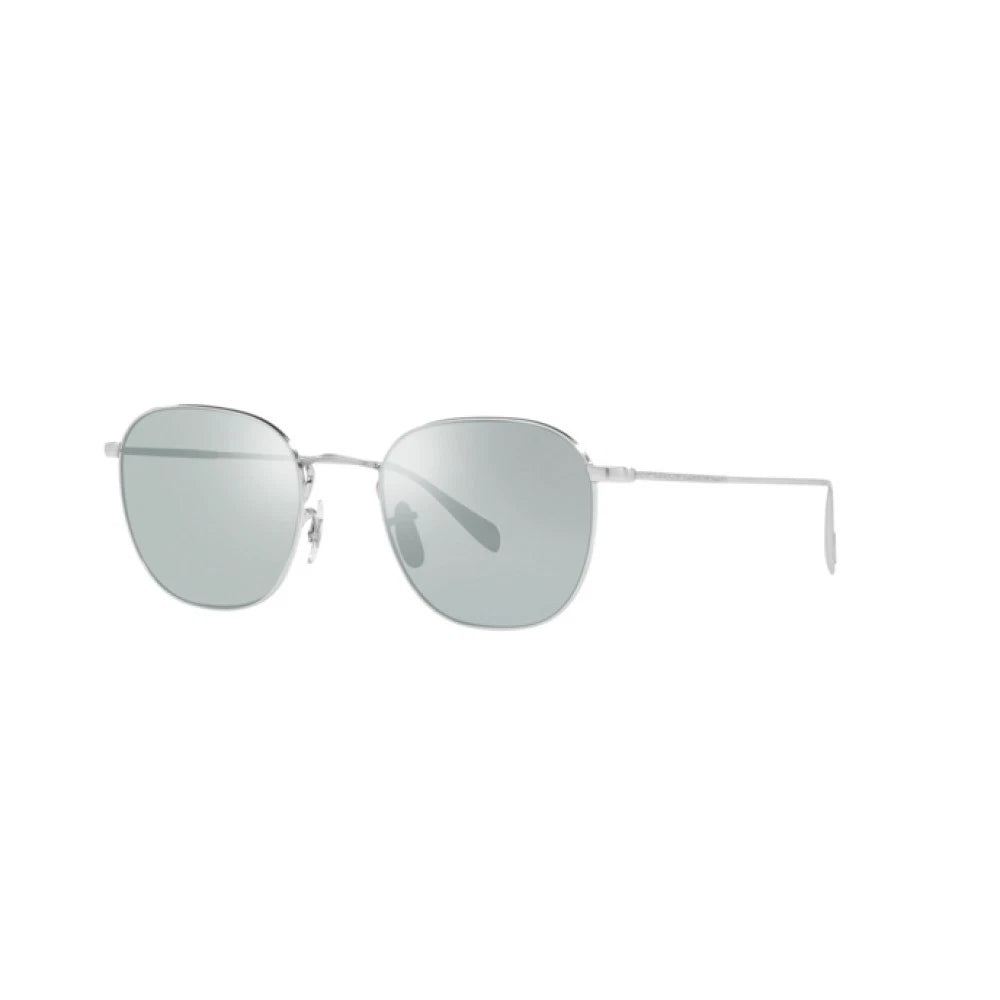 Oliver Peoples 0OV1305-5063-49 Brushed Silver Rectangle SUNGLASSES 49mm Sunglasses