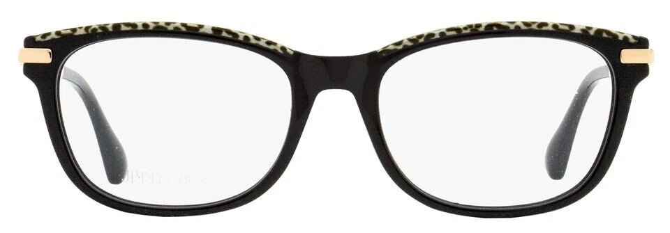 Jimmy Choo 0JC248-FP3-53 Black/Leopard/Gold Rectangle EYEGLASSES 53mm Eyeglasses