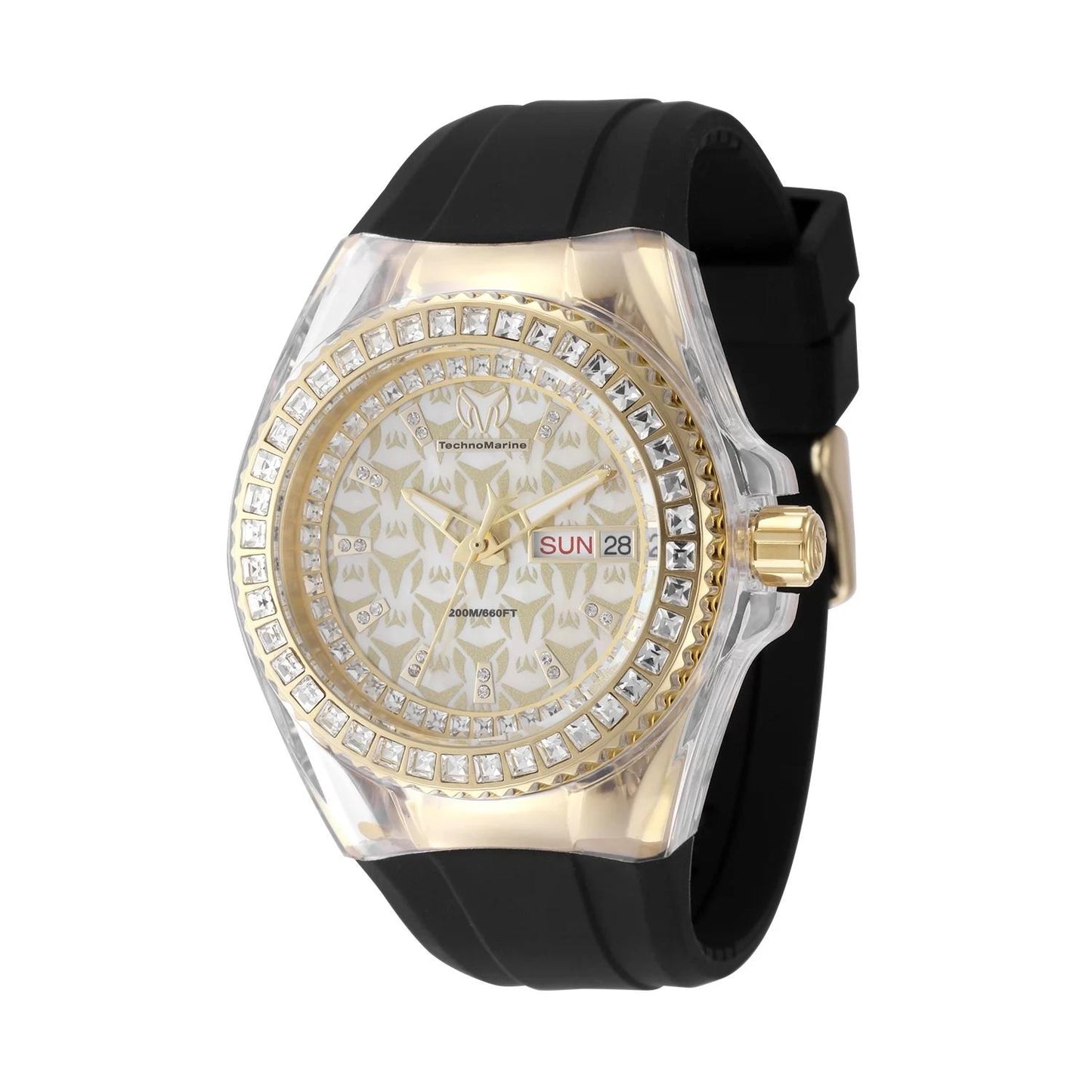 TechnoMarine TM-125038 TM-125038 Watch - Gold Dial Silicone Band
