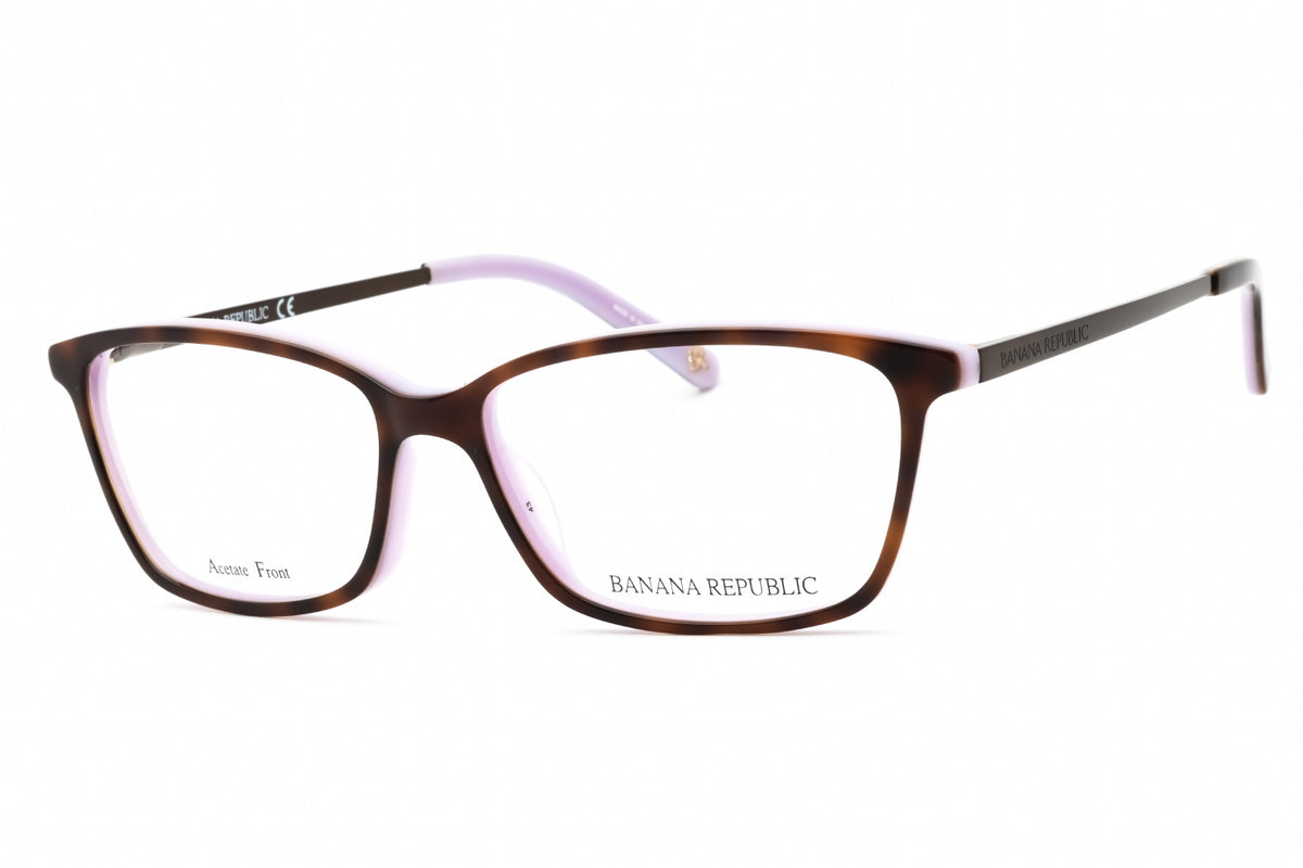 Banana Republic CATE/N-0AY0 00 HAVANA VIOLET Rectangular Eyeglasses 51mm Eyeglasses
