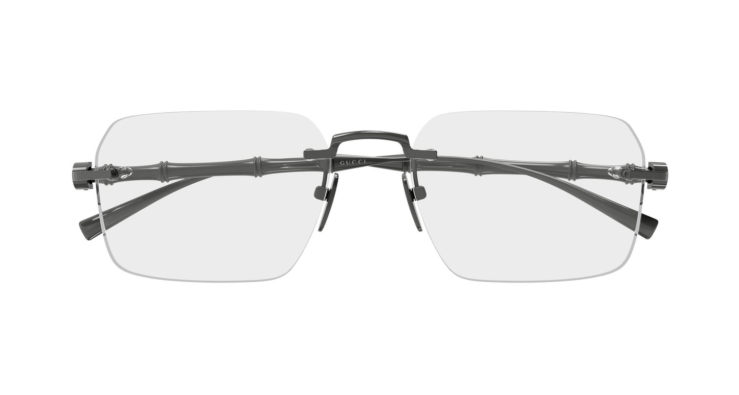 Gucci GG2154o-003 eyeglasses in grey frame with clear lenses