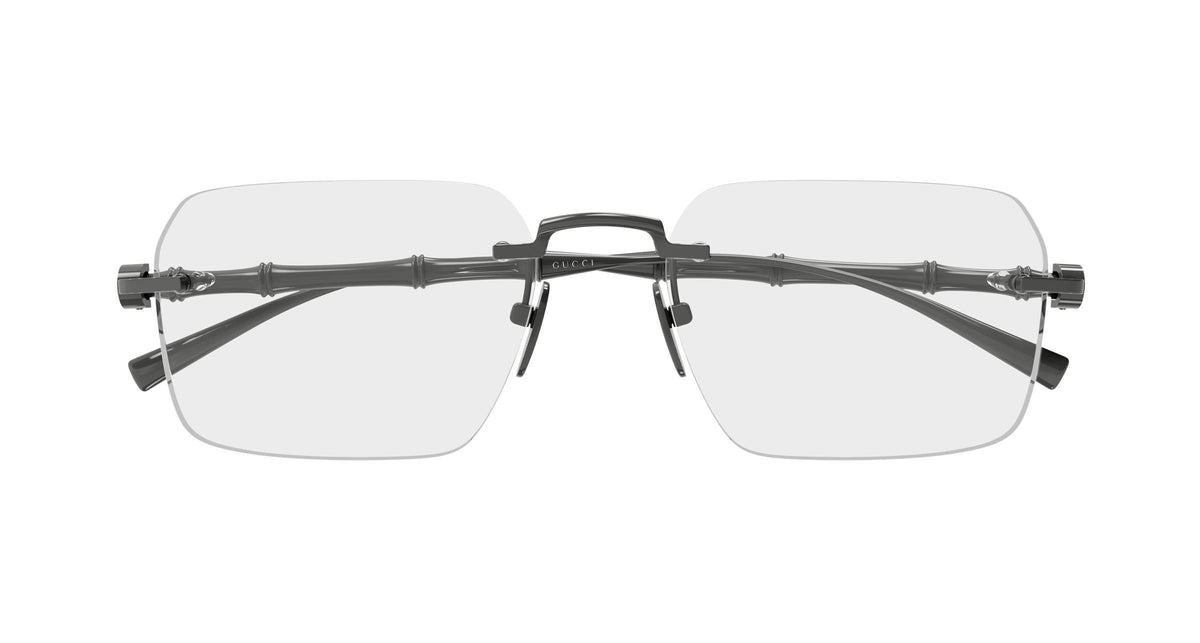 Gucci GG2154o-003 eyeglasses in grey frame with clear lenses