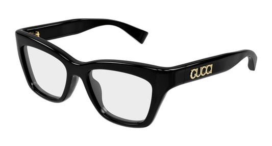 Gucci GG1810o-002 Black Cat Eye Eyeglasses 51mm