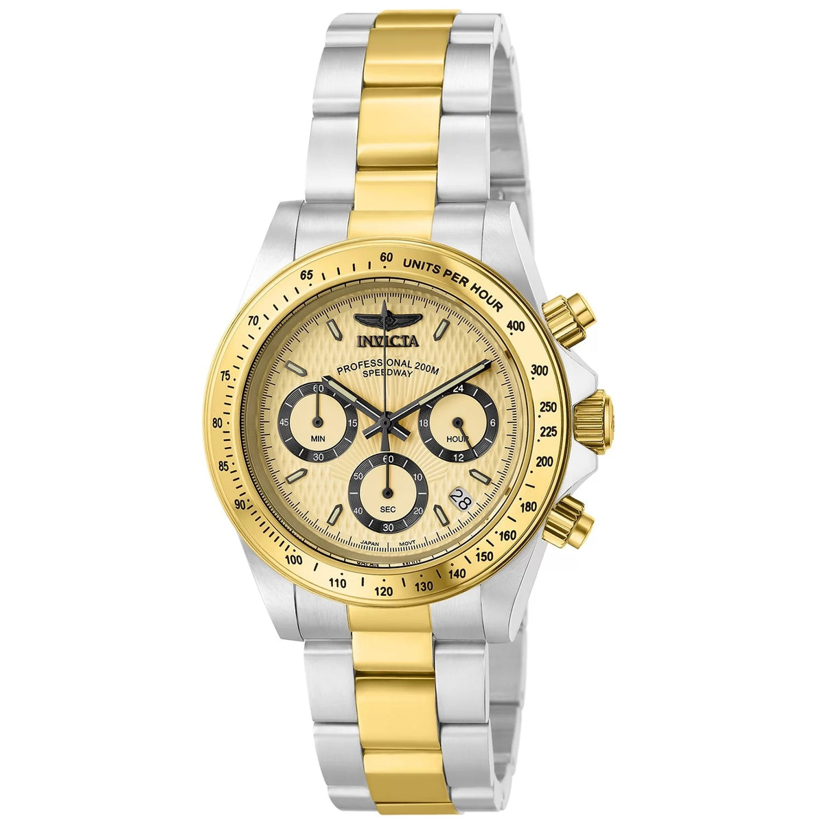 Invicta 14930 Quartz Watch Gold Dial Stainless Steel 39.5mm Men