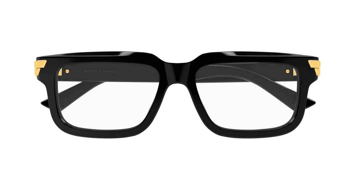 Bottega Veneta BV1490O-011-52 Black Rectangular  52mm Eyeglasses