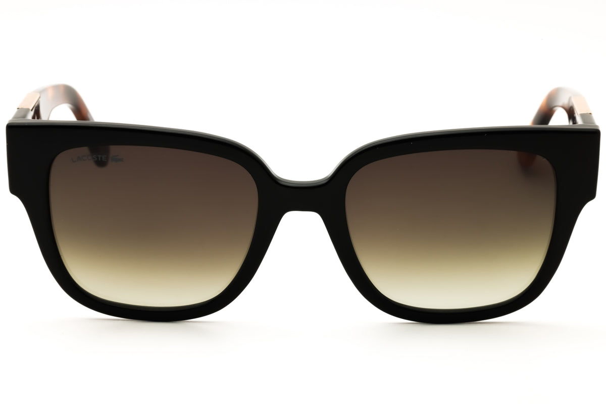 Lacoste L6044S N-001 BLACK Rectangular Sunglasses 54mm Sunglasses