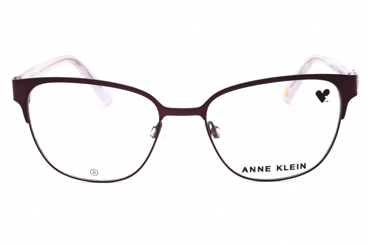 Anne Klein AK5122-512 PLUM Rectangular Eyeglasses 52mm Eyeglasses