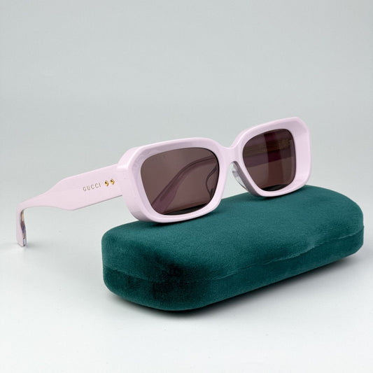 Gucci GG1531SK-003-54 Pink Rectangle Sunglasses 54mm