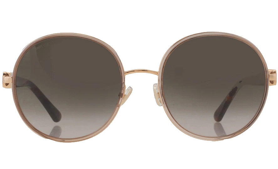 Jimmy Choo 0PAM-S-01Q-57 gold brown - brown gradient Cat Eye SUNGLASSES 57mm Sunglasses