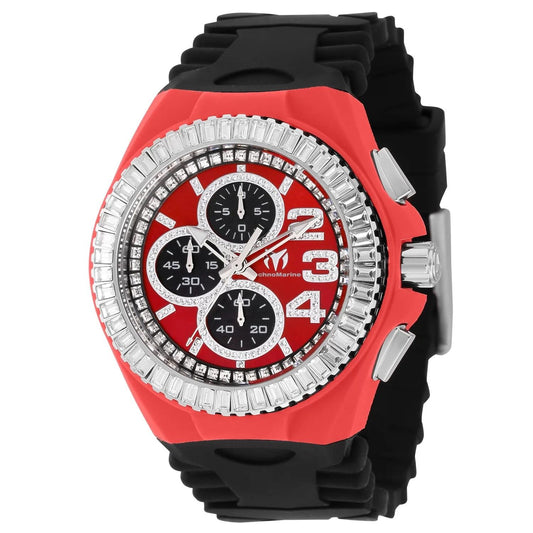 TechnoMarine TM-121185 TM-121185 Watch - Silver Dial Leather Band