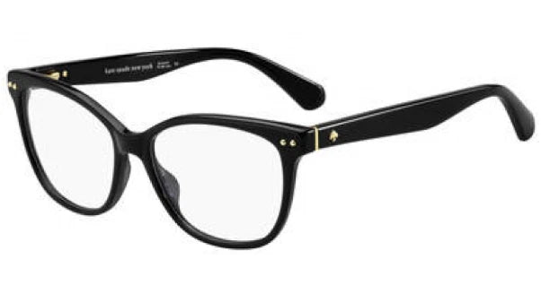 Kate Spade ADRIE 807 Black Rectangle Eyeglasses 53mm Eyeglasses