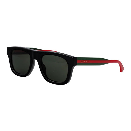 Gucci GG1991S-001 Black Rectangular Sunglasses 52mm Sunglasses