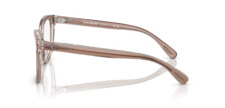 Coach 0HC6226-5779-54 CLEAR BROWN Square EYEGLASSES 54mm Eyeglasses