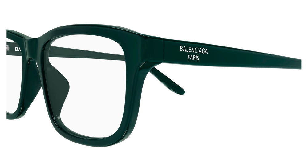 Balenciaga BB0442oA-004 eyeglasses in green frame with clear lenses
