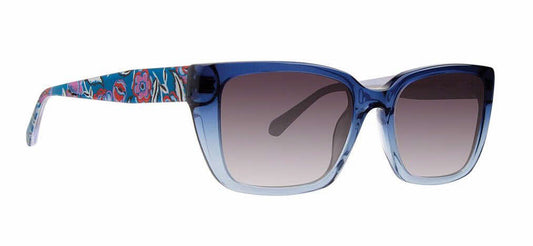 Vera Bradley WEKIVA BUBBLY FLOWERS BLUE 54mm New Sunglasses