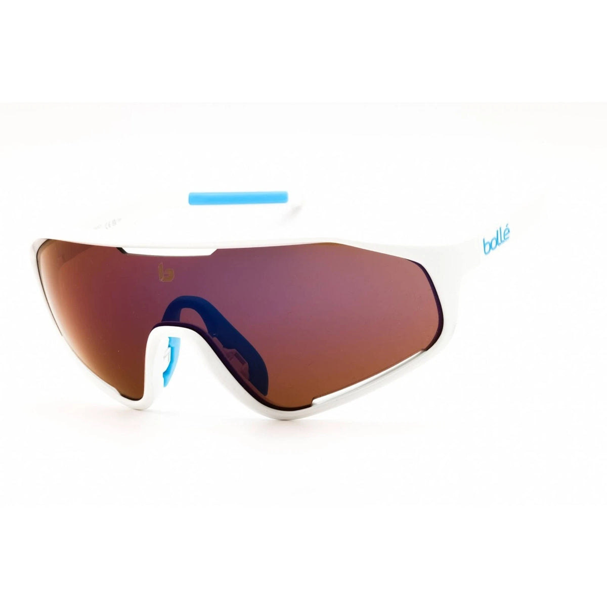 Bolle BS010006 White Shiny Rectangular Sunglasses 136mm Sunglasses