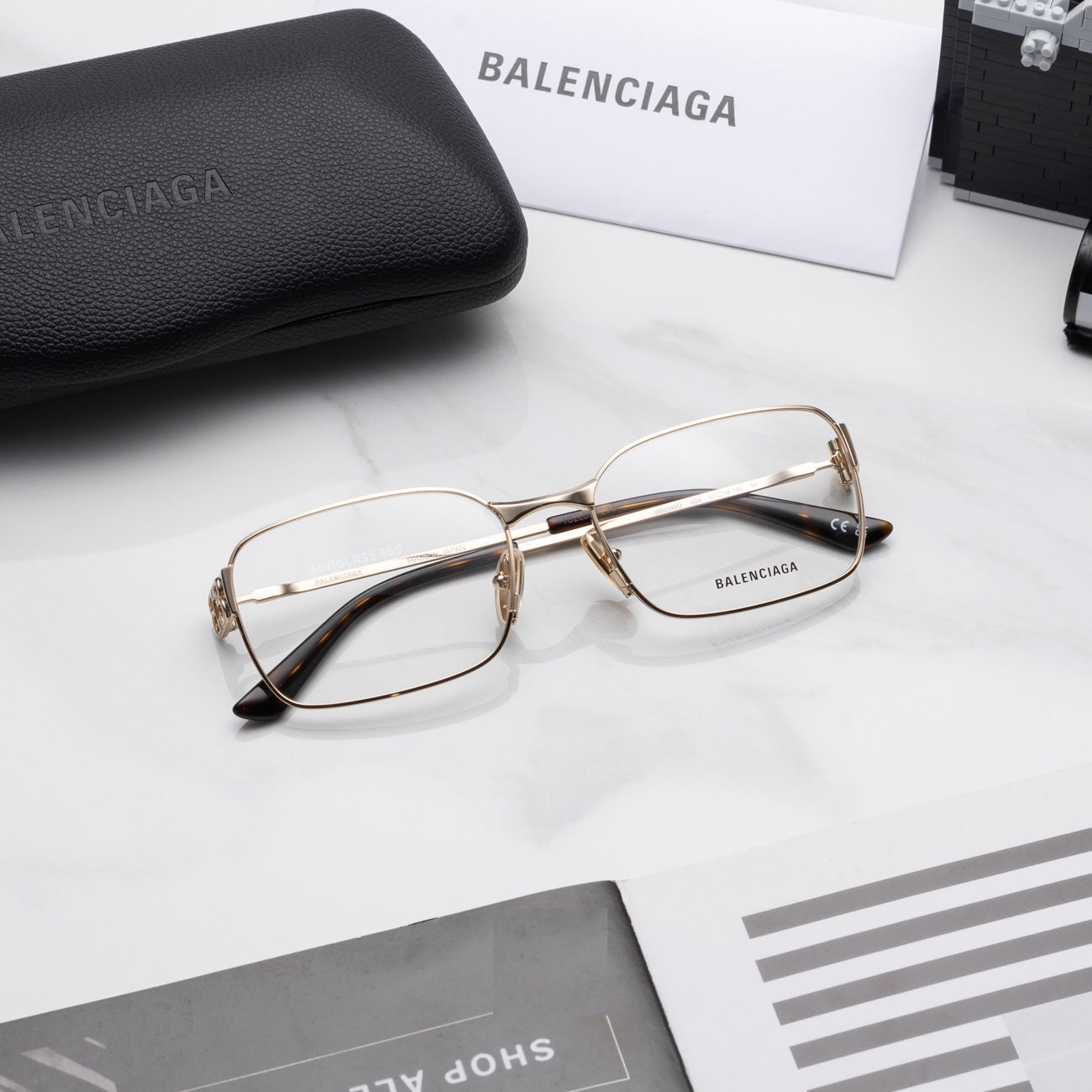 Balenciaga BB0340o-003 57mm New Eyeglasses