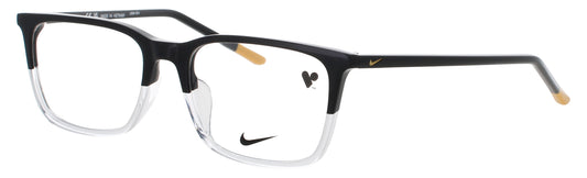 Nike 7254-N-012-54 BLACK / CLEAR  Unisex Eyeglasses 54mm