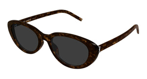 Yves Saint Laurent SL M154-K-002 Havana Oval Sunglasses 55mm