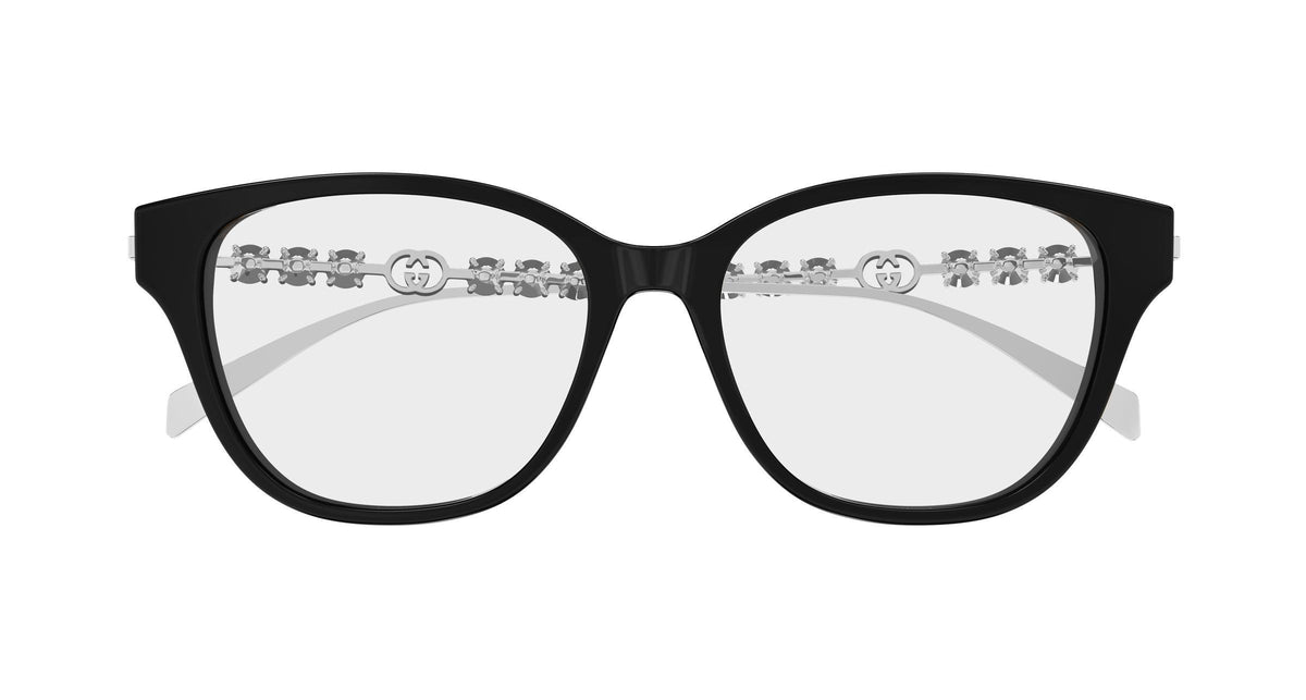 Gucci GG1972oA-002 eyeglasses in silver frame with clear lenses