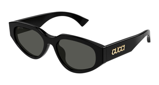 Gucci GG1845SA-001 Black Cat Eye Sunglasses 55mm