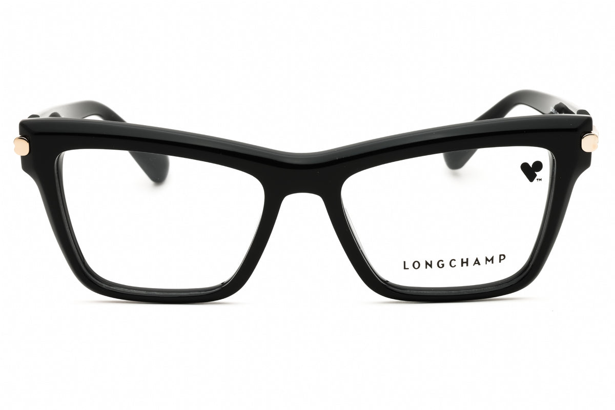 Longchamp LO2766N-001 Black Cat Eye Eyeglasses 53mm
