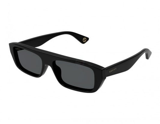 Gucci GG1617S-001-56 sunglasses in black frame with grey lenses