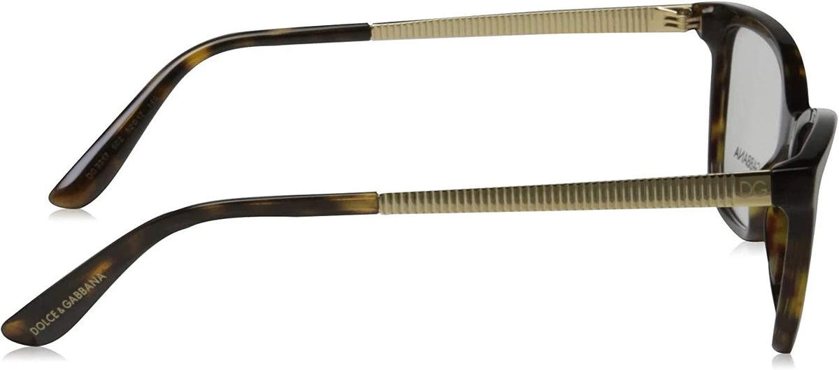 Dolce Gabbana 0DG3317-502-52 Havana Pilot EYEGLASSES 0mm Eyeglasses