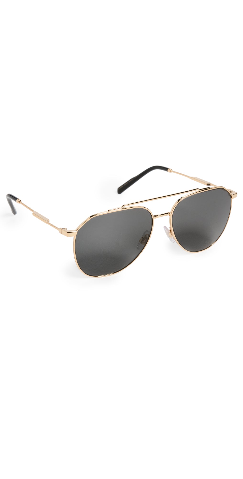 Dolce Gabbana 0DG2296-02-87-58 Gold Semi Rimless, Cats Eye SUNGLASSES 0mm Sunglasses