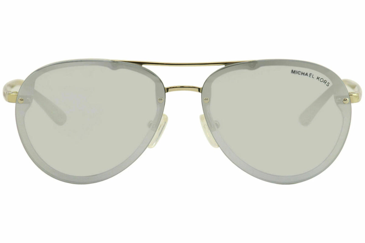 Michael Kors 0MK2101-35786J-60 Clear/Gold Round SUNGLASSES 60mm Sunglasses