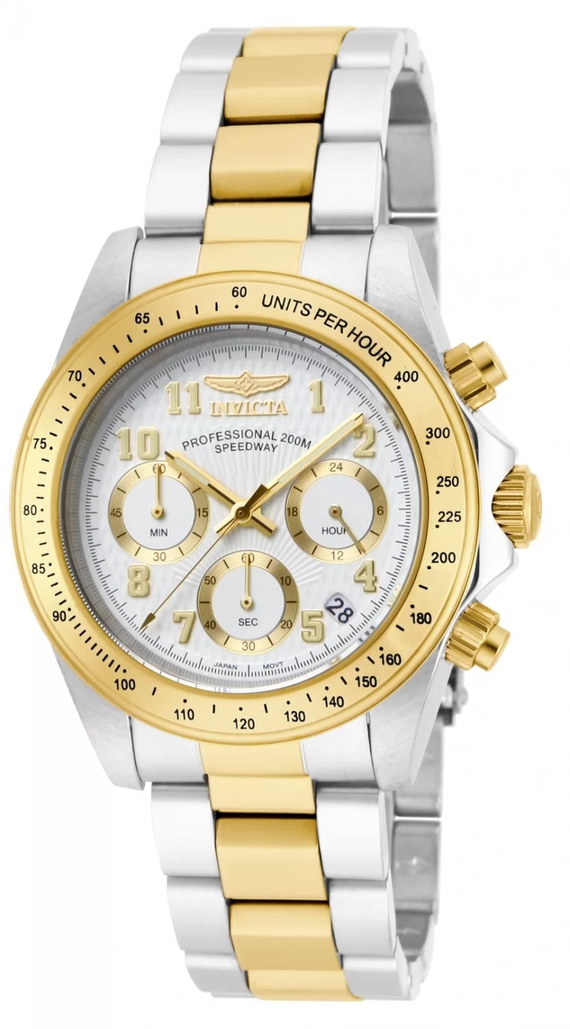 Invicta 17026 Quartz Watch White Dial Stainless Steel 39.5mm Men