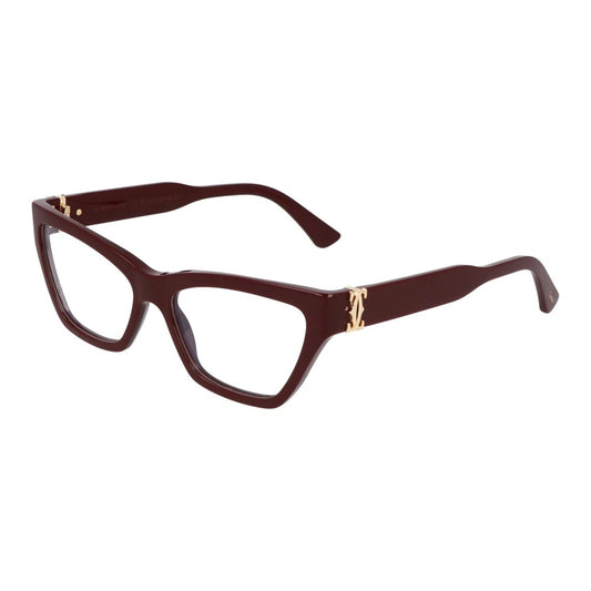 Cartier CT0590O-003 Burgundy Burgundy Cat Eye Eyeglasses 56mm Eyeglasses