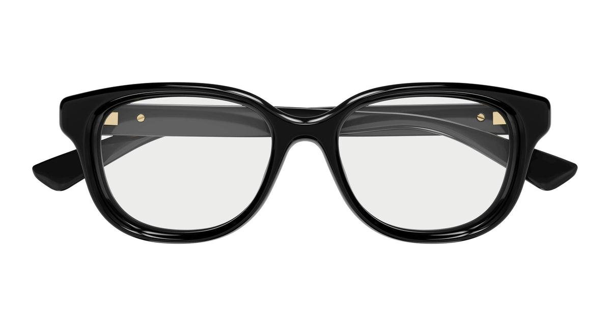 Gucci GG1978o-005 eyeglasses in black frame with clear lenses