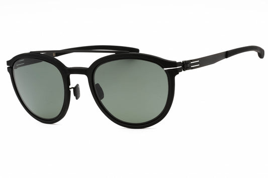 IC Berlin RH0026H48002R01902rb Black Round Sunglasses 50mm