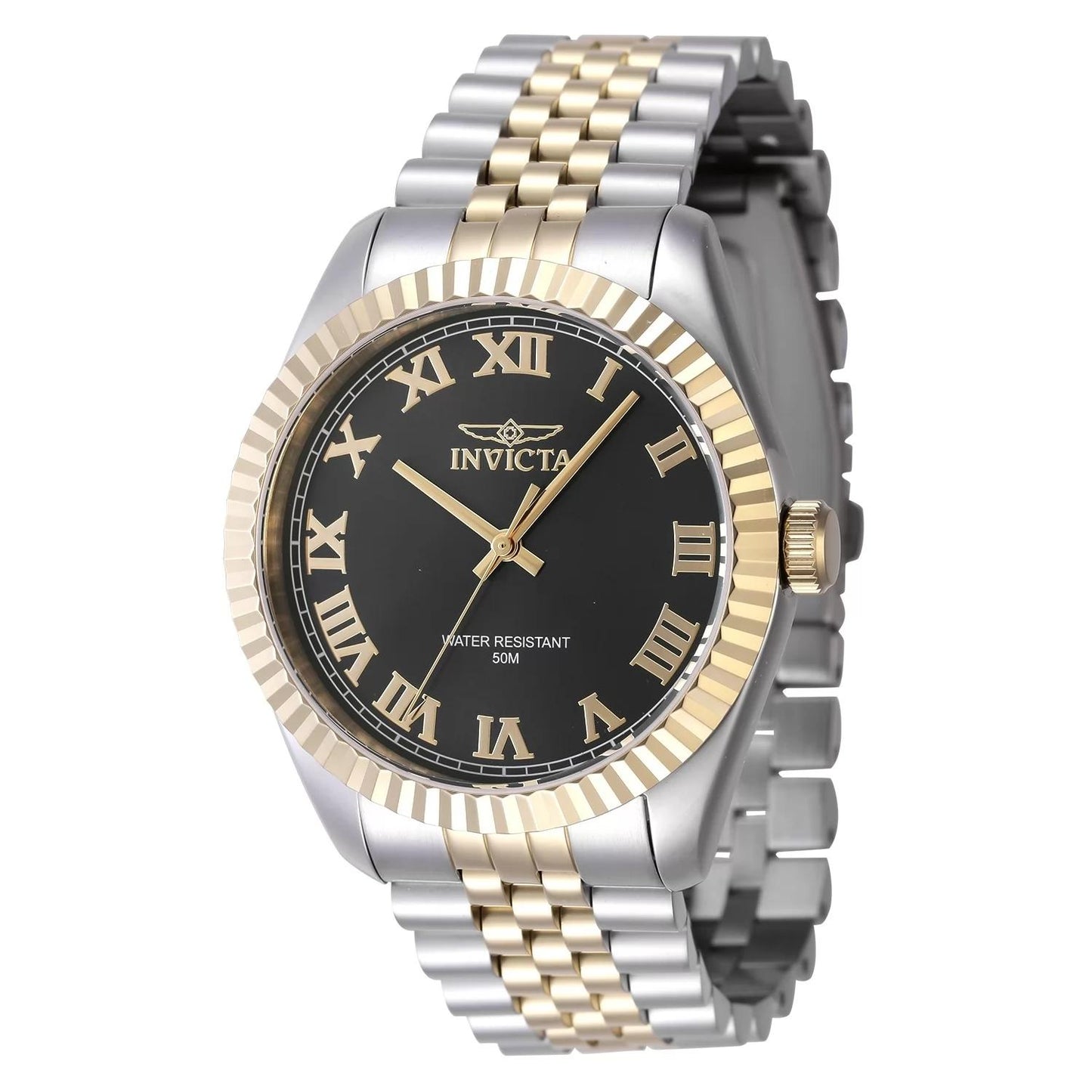 Invicta 47401 47401 Watch - Black Dial Stainless Steel Band