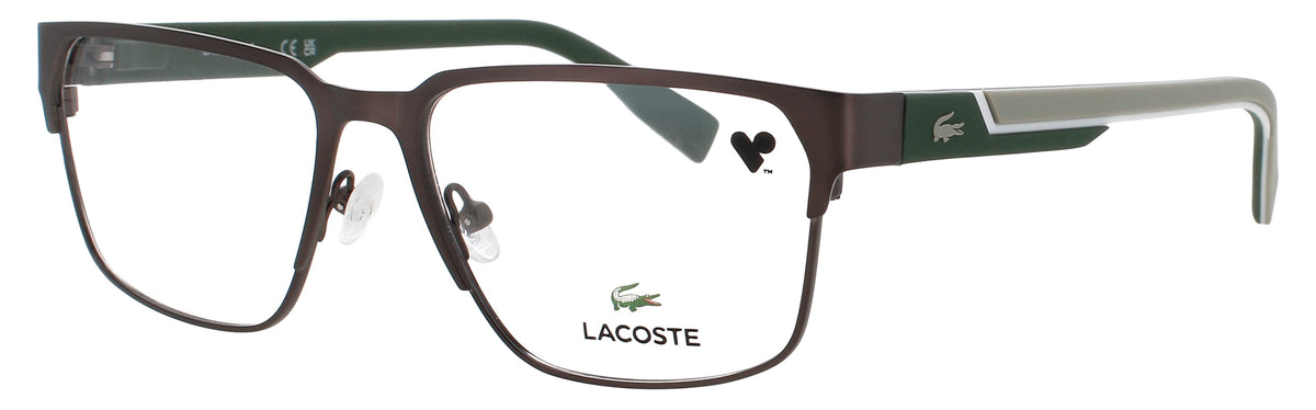 Lacoste L2306-N-035-55 MATTE DARK GUNMETAL  Men's Eyeglasses 55mm Eyeglasses