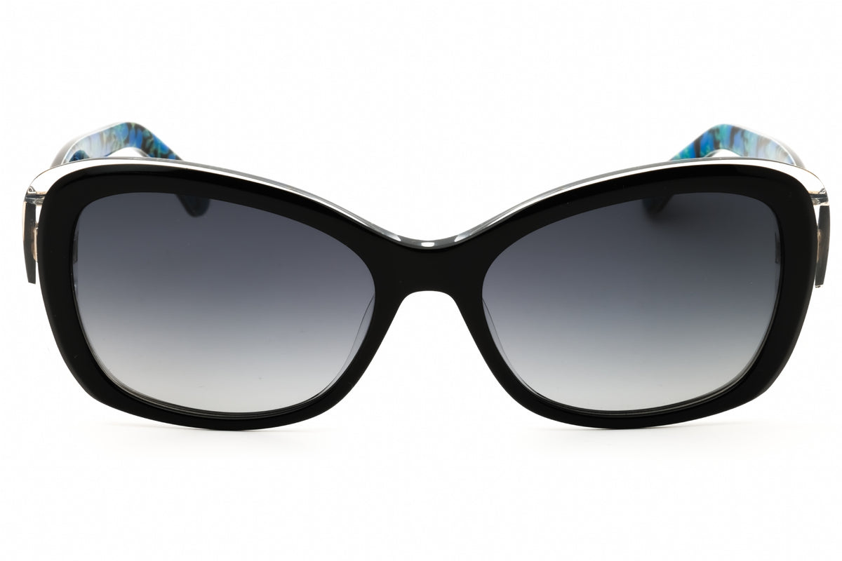 Kate Spade ELOWEN/G/S/US-0807 9O BLACK Oval Sunglasses 55mm Sunglasses