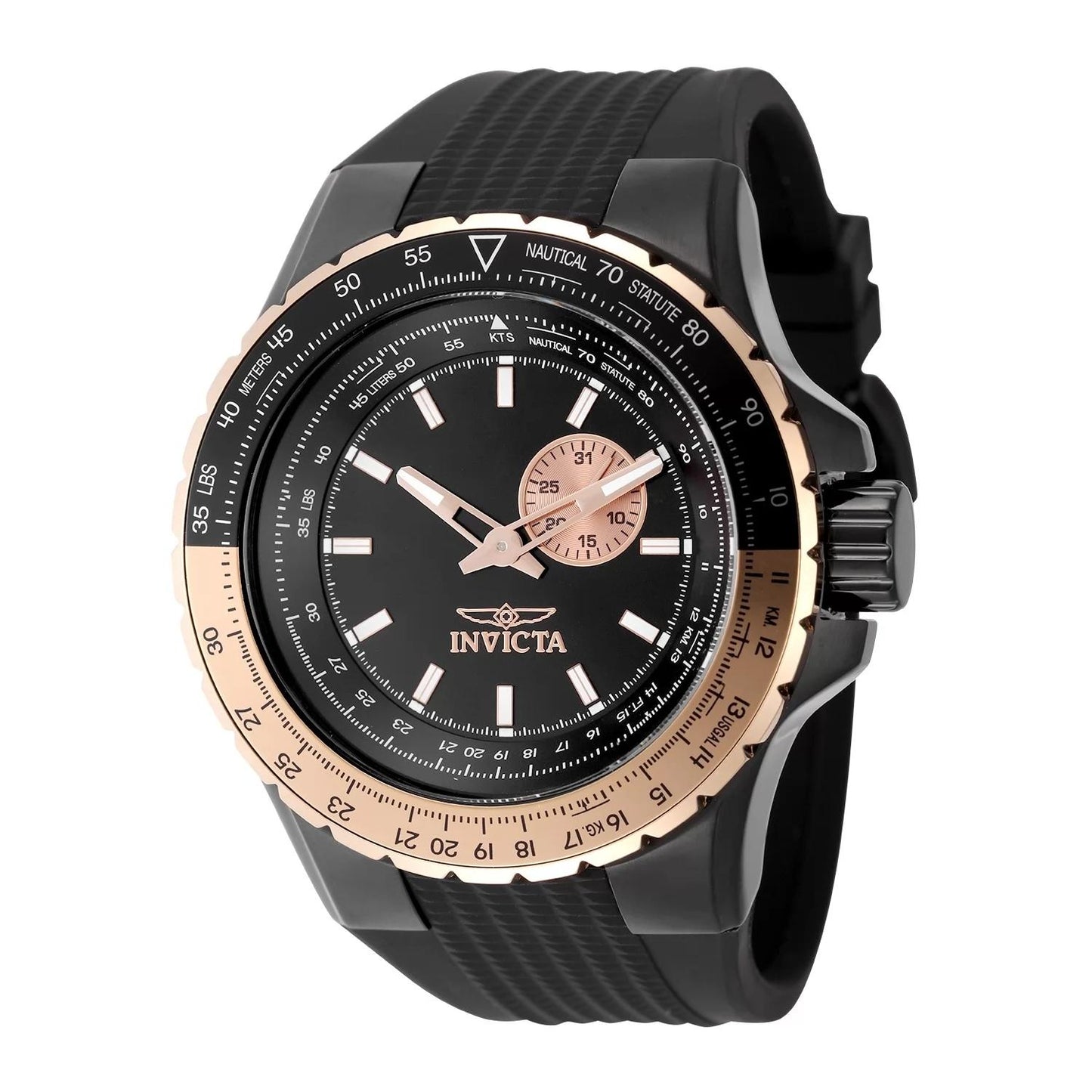 Invicta 49725 49725 Watch - Black Dial Silicone Band