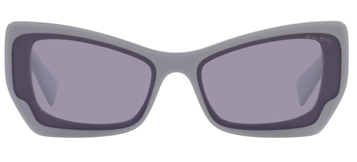 Miu Miu 0MU07XS-02T03N-60 Light Blue Round SUNGLASSES 0mm Sunglasses