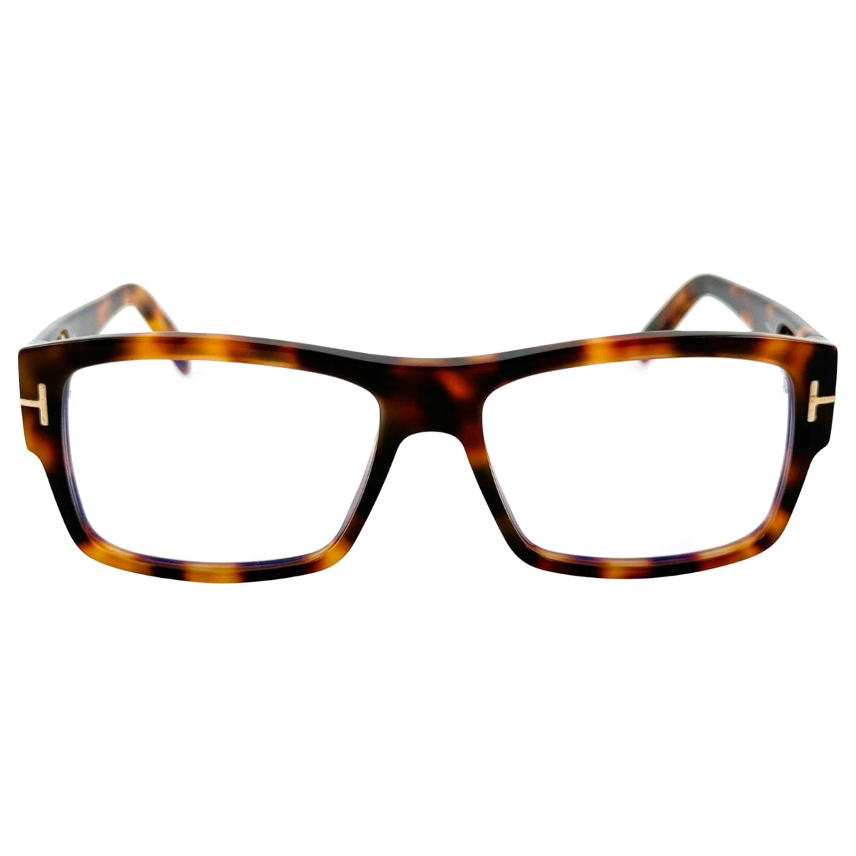 Tom Ford FT5941-B 053 Brown Rectangle Eyeglasses 55mm Eyeglasses