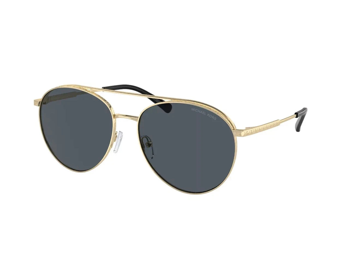 Michael Kors 0MK1138-101487-58 Light Gold Shield SUNGLASSES 0mm Sunglasses