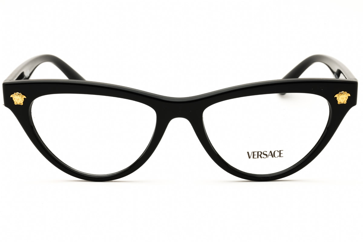 Versace 0VE3364U-GB1 Black Cat Eye Eyeglasses 52mm Eyeglasses