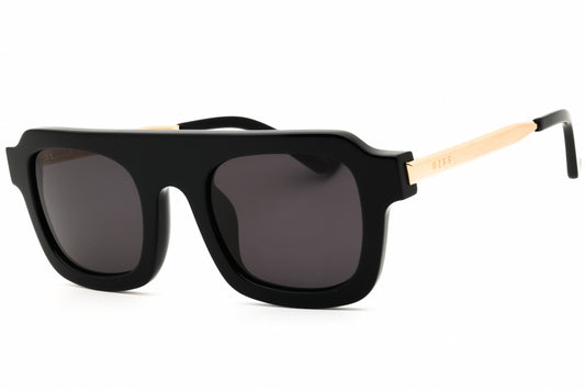 DIFF Eyewear SDFALDE-0BLA BLACK Rectangular Sunglasses 49mm Sunglasses