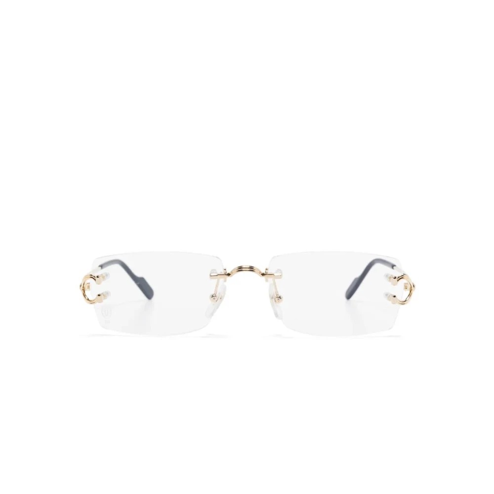 Cartier CT0563O-001 Gold Gold Rectangular Eyeglasses 56mm Eyeglasses