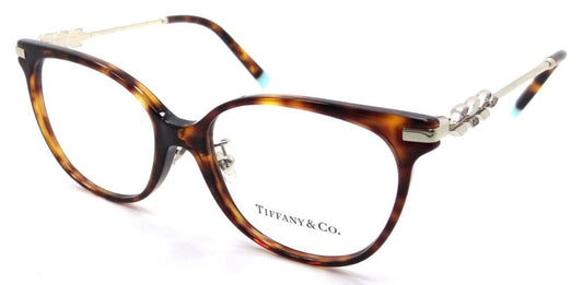 Tiffany 0TF2220BF-8002-52 eyeglasses in habana frame with clear lenses