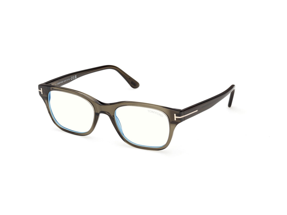 Tom Ford FT6120-B-52096-52 Shiny Dark Green Square  52mm Eyeglasses