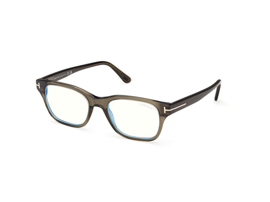 Tom Ford FT6120-B-52096-52 Shiny Dark Green Square  52mm Eyeglasses